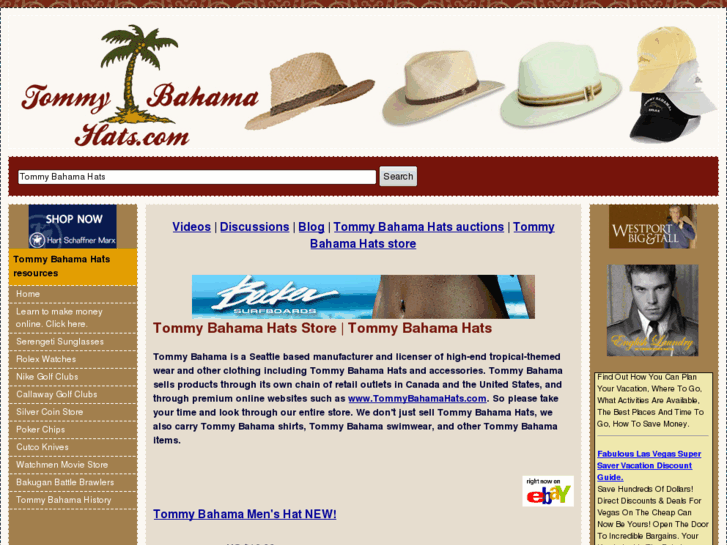 www.tommybahamahats.com