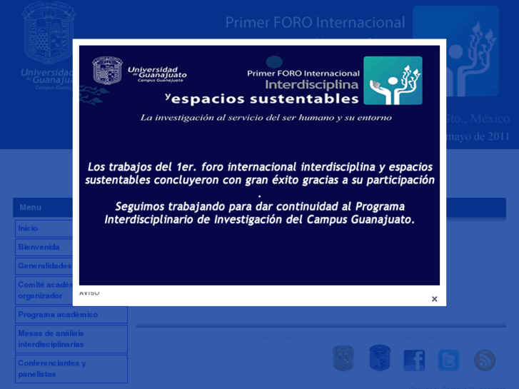 www.1erforoespaciossustentables.org