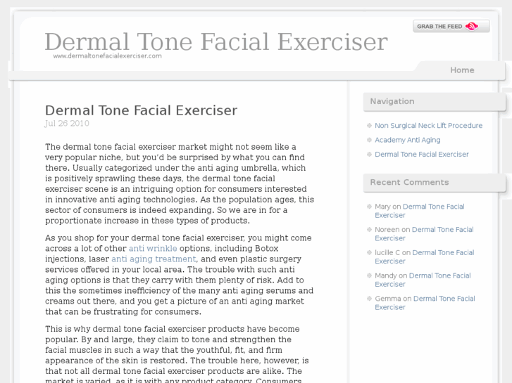 www.dermaltonefacialexerciser.com