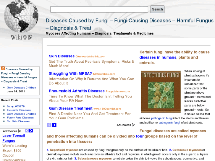 www.diseasescausedbyfungi.com