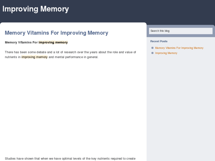 www.improving-memory.net
