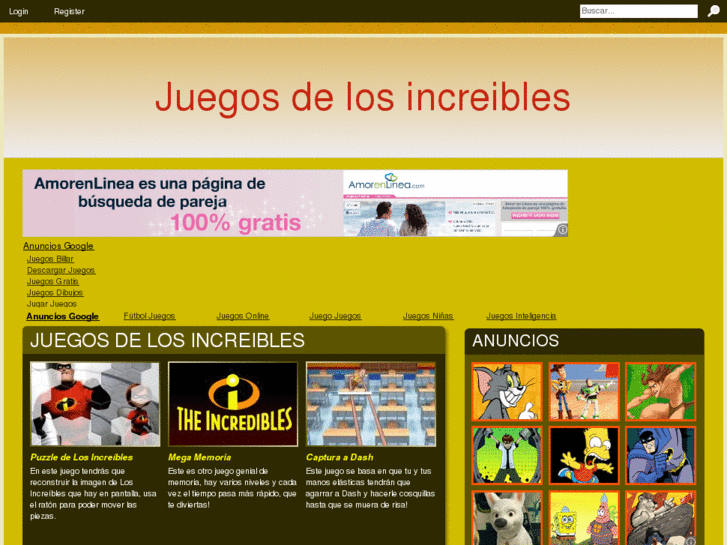 www.juegosdelosincreibles.com