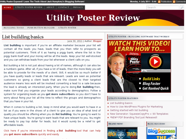 www.utilityposterreview.com