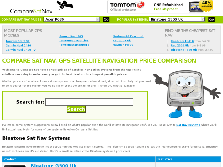 www.comparesatnav.co.uk