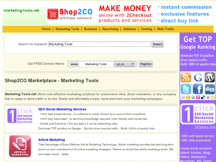 www.marketing-tools.net