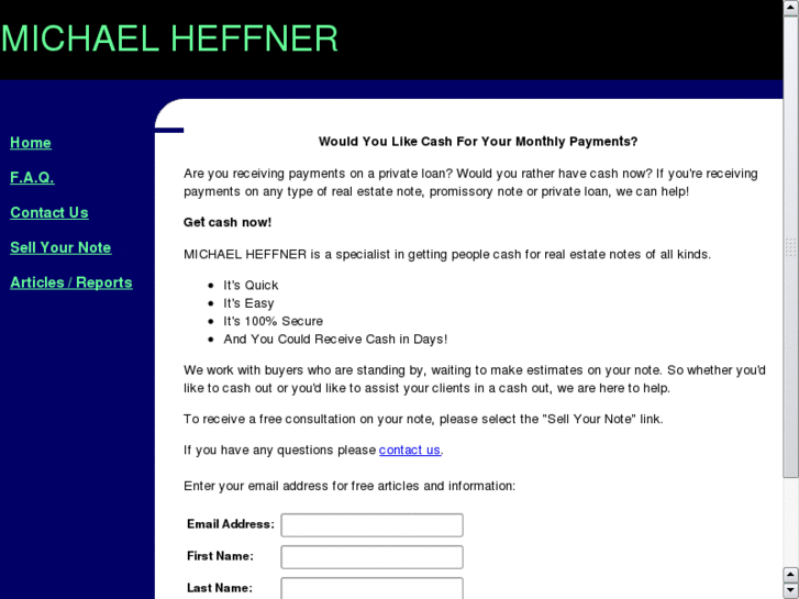 www.mikeheffner4notes.com