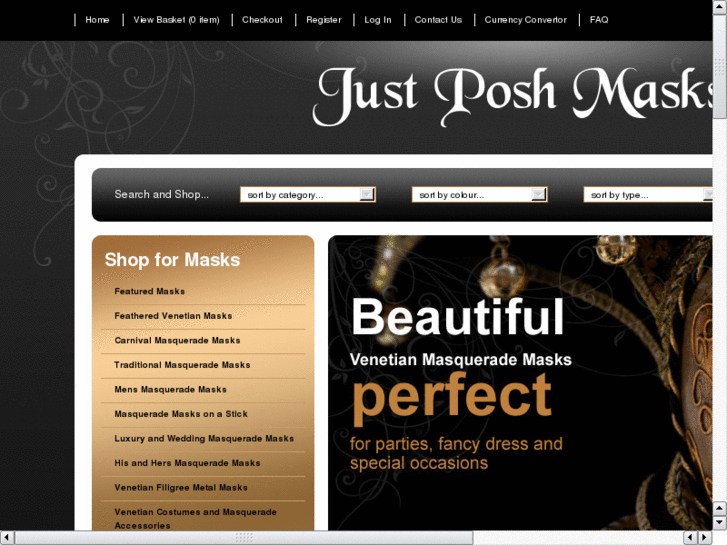 www.poshmasquerademasks.com