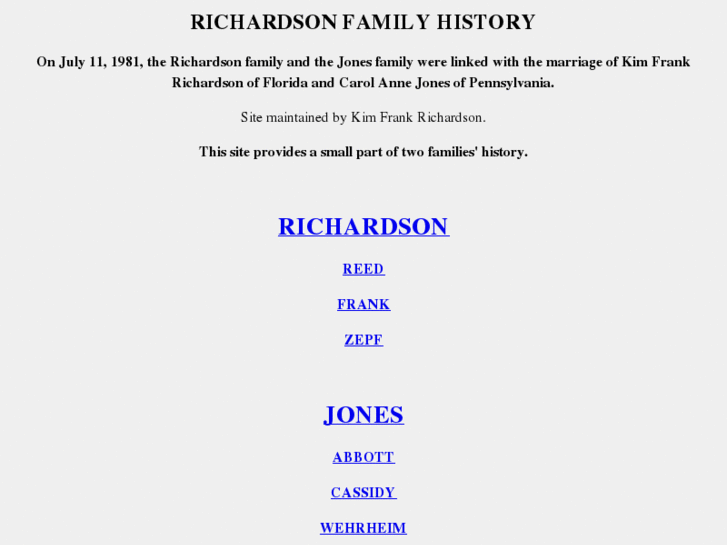 www.richardsonfamilyhistory.org