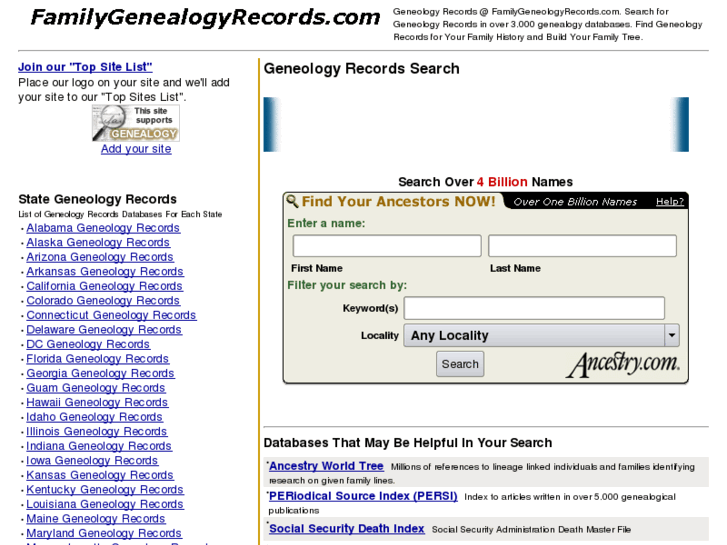 www.familygeneologyrecords.com