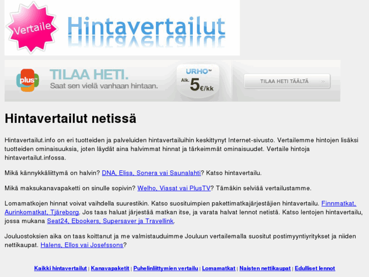 www.hintavertailut.info