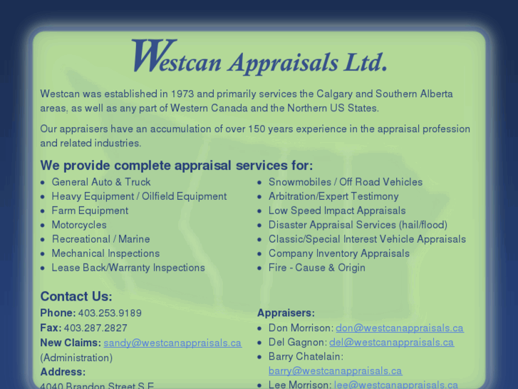 www.westcanappraisals.com