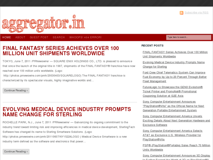 www.aggregator.in