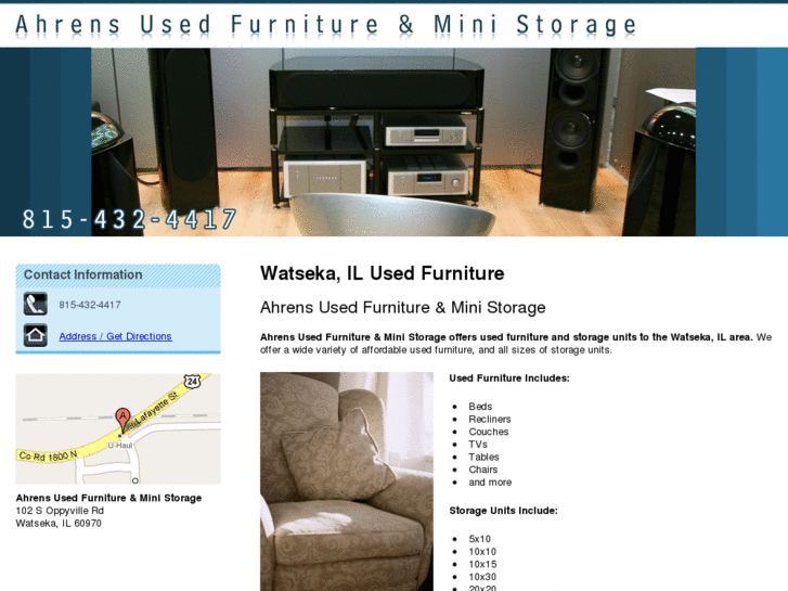 www.ahrensusedfurnitureandstorage.com