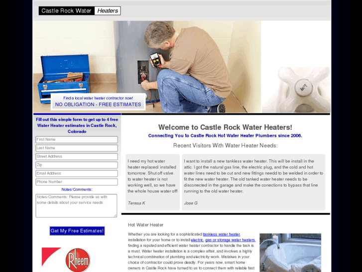 www.castlerockwaterheaters.com