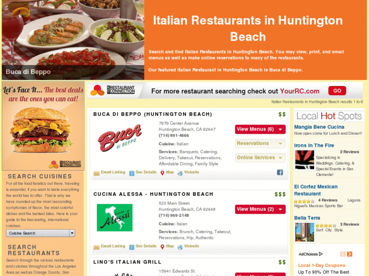 www.italianrestaurantsinhuntingtonbeach.com