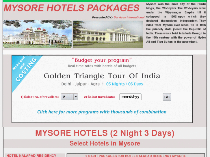 www.mysore-hotel-packages.com