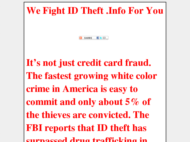 www.wefightidtheft.info