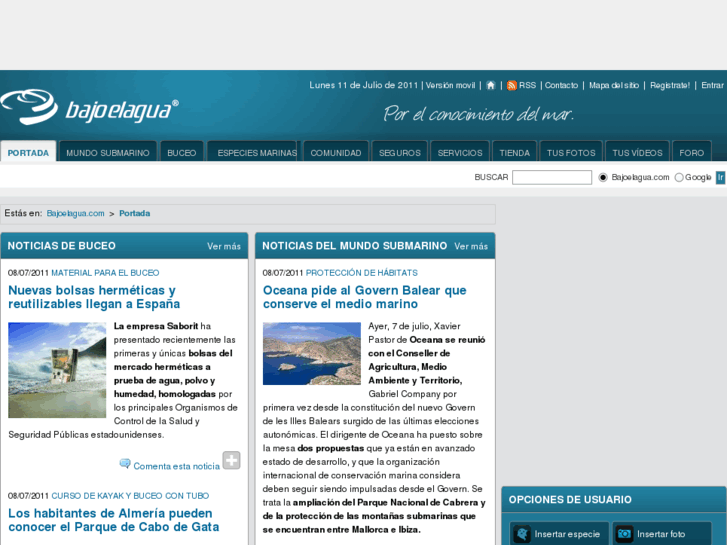 www.bajoelagua.com