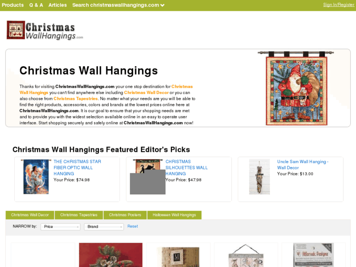 www.christmaswallhangings.com