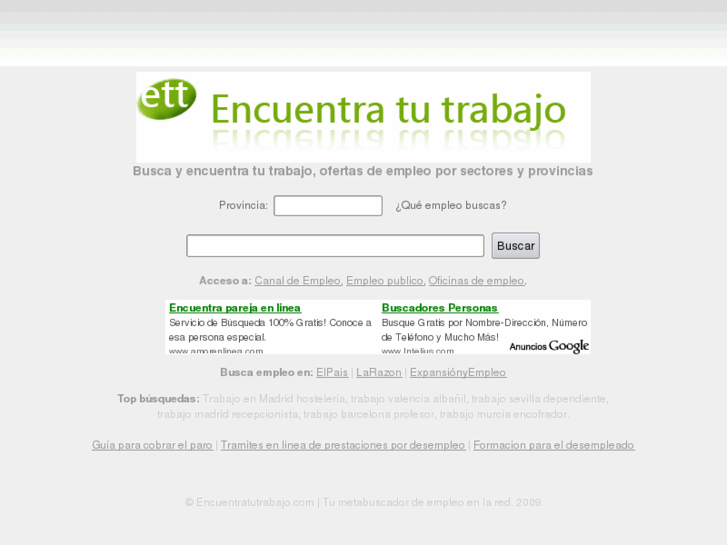 www.encuentratutrabajo.com