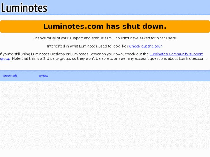 www.luminotes.com