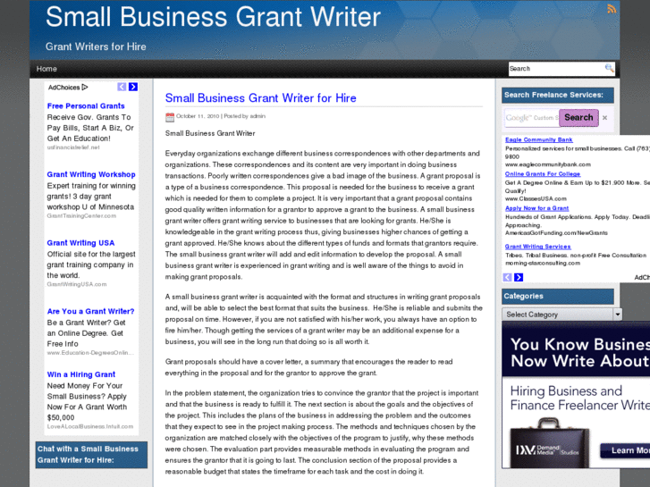 www.smallbusinessgrantwriter.com