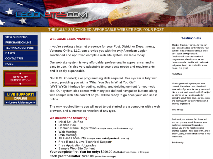 www.americanlegionpostwebsite.com