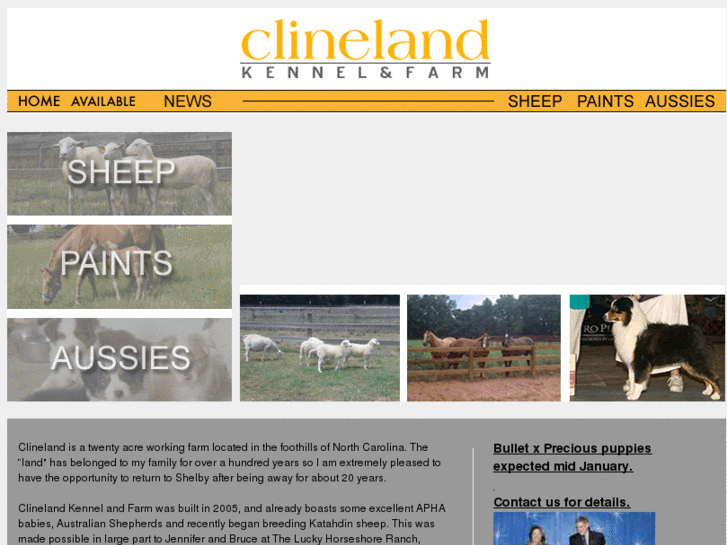 www.clinelandkennelandfarm.com