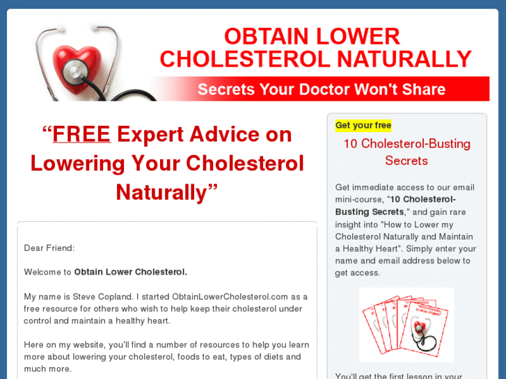 www.obtainlowercholesterol.com