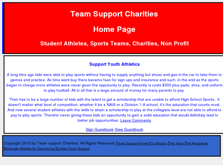 www.teamsupportcharities.com