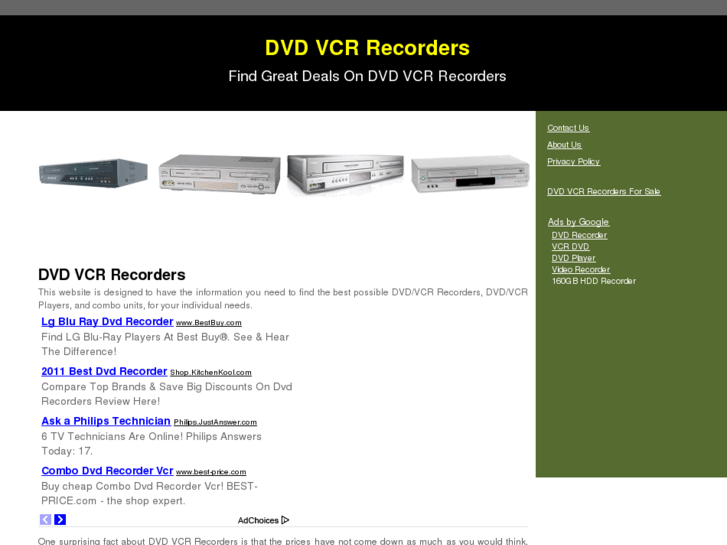 www.dvd-vcr-recorders.com