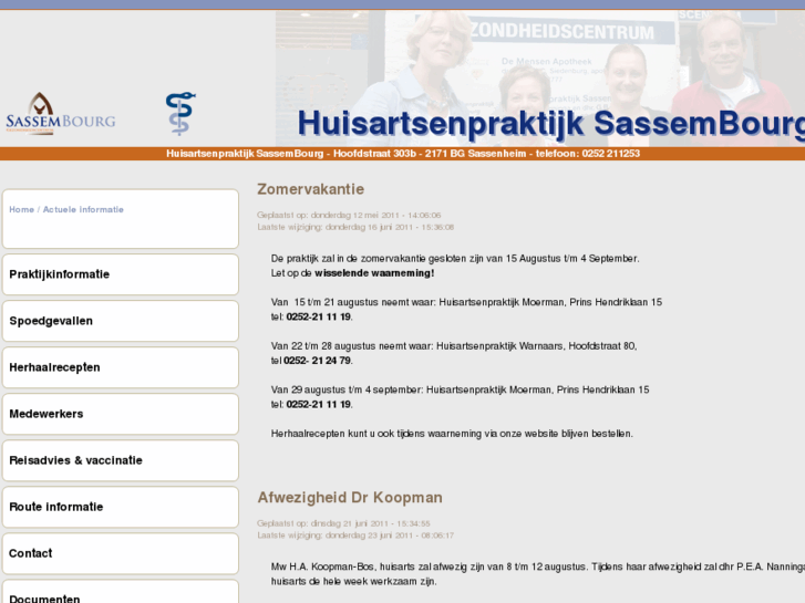 www.huisartsenpraktijksassembourg.nl