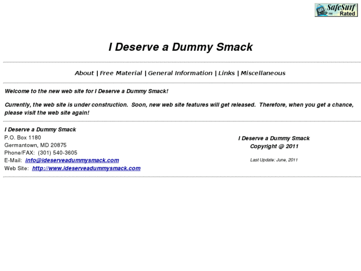 www.ideserveadummysmack.com