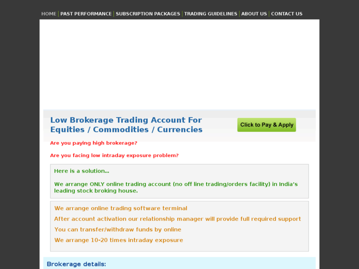 www.lowbrokerageonlinetrading.com