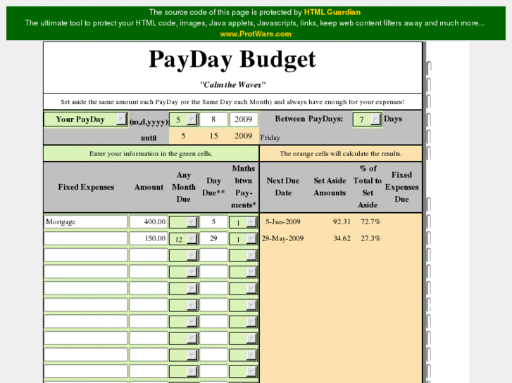 www.paydaybudget.com