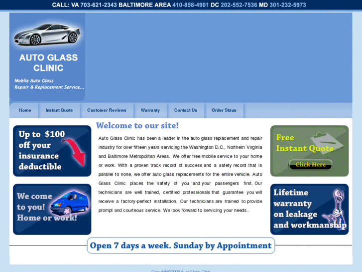 www.autoglassclinic.info