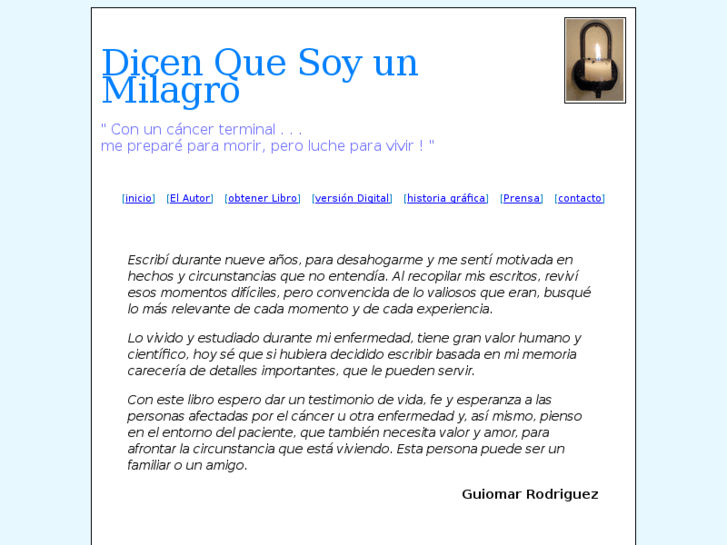 www.dicenquesoyunmilagro.com