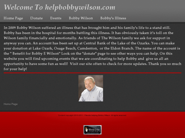 www.helpbobbywilson.com