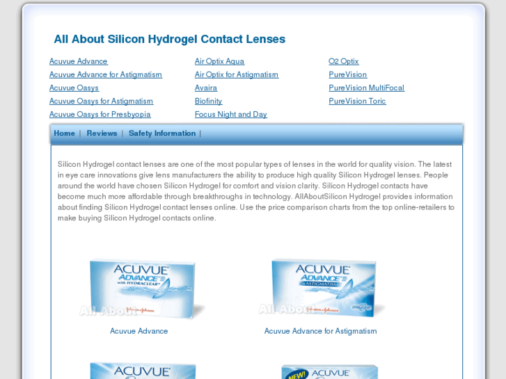 www.allaboutsiliconhydrogelcontactlenses.com