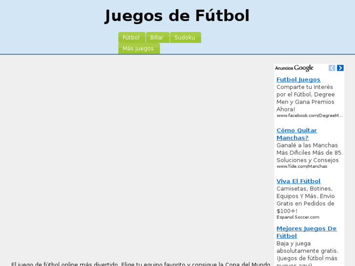 www.juegosdefutbol.com.es