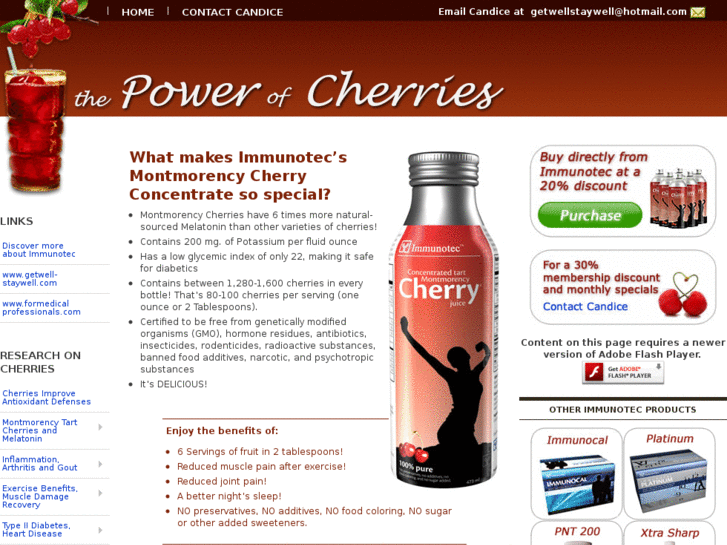 www.thepowerofcherries.com