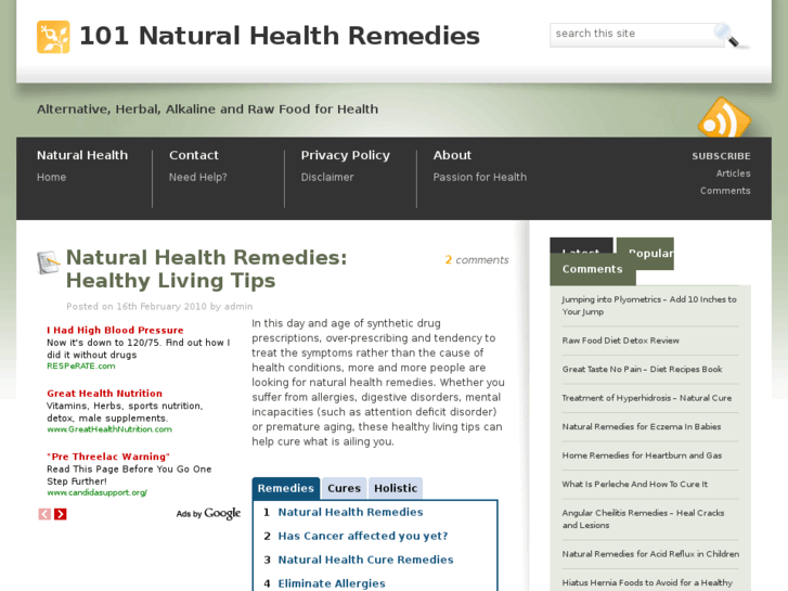 www.101-natural-health-remedies.com