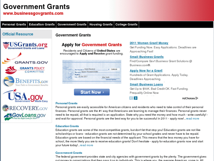 www.businessgovgrants.com