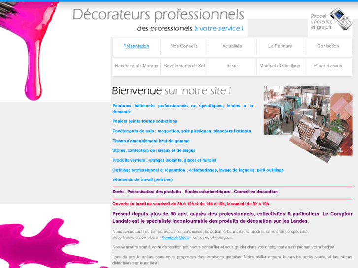 www.comptoir-landais-peinture.com