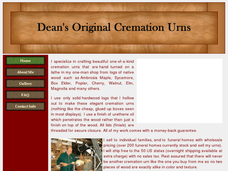 www.deansoriginalcremationurns.com