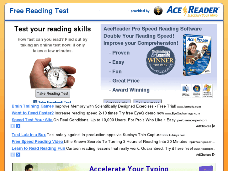 www.freereadingtest.com