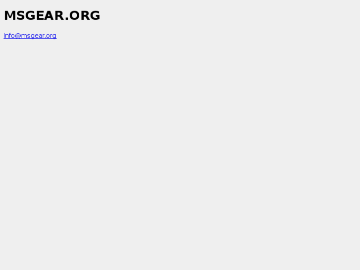 www.msgear.org