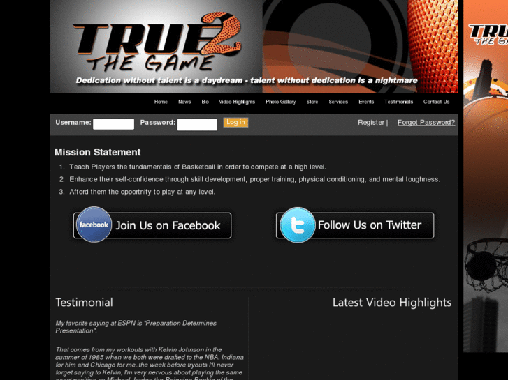 www.true2thegame.net