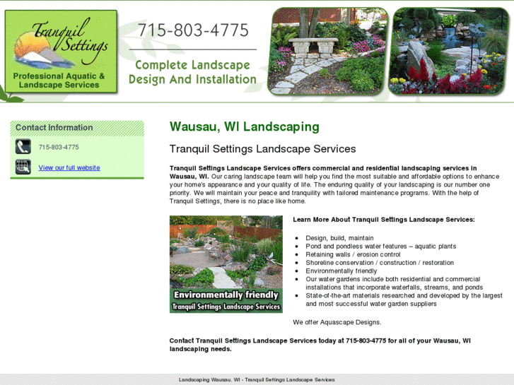 www.wausaulandscapingwaterfeatures.com