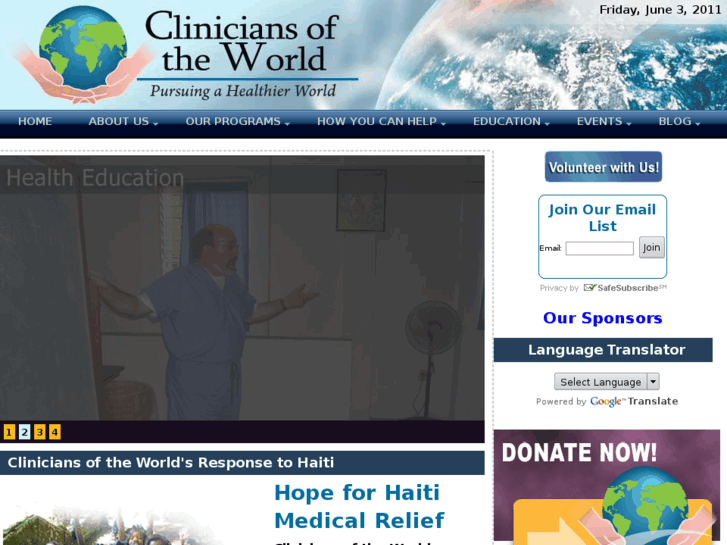 www.cliniciansoftheworld.net